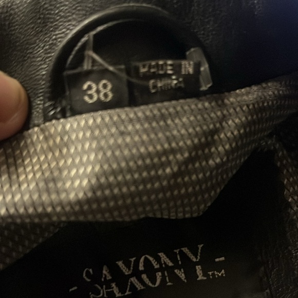 Vintage Genuine Leather Blazer Size 38 - Picture 4 of 5